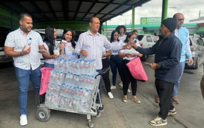 CONATRA y el Partido Primero la Gente realizan jornada solidaria en beneficio de viajeros durante Semana Santa